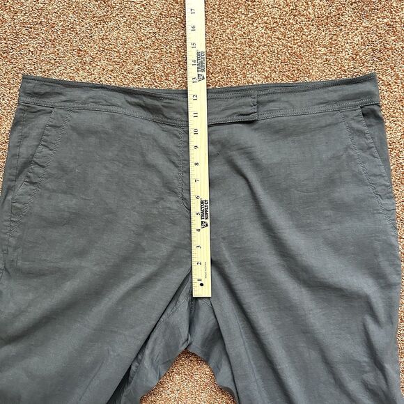 Eileen Fisher Linen Blend Pants Women’s 18w Wide Leg High Rise Grey - Picture 7 of 10